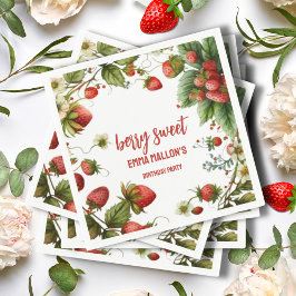 Aardbei 1e verjaardag Berry First Servet