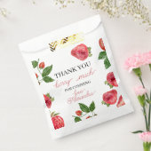 Aardbei 1e verjaardag Berry Sweet Bedankzakje (Gezegeld)