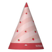 Aardbei 1e Verjaardag Berry Sweet Pink Party Pet Feesthoedjes (Links)