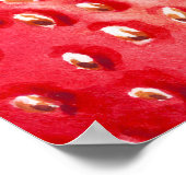 Aardbei 1e verjaardag Berry Sweet Poster (Hoek)