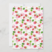 Aardbei 1e verjaardag | Eerste Berry Kaart (Achterkant)