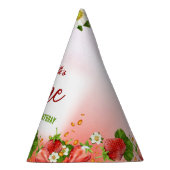 Aardbei 1e verjaardag feesthoedjes (Rechts)