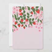 Aardbei 1e verjaardag kaart (Achterkant)