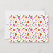 Aardbei 1e verjaardag kaart (Achterkant)