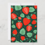 Aardbei 1e verjaardag kaart (Achterkant)