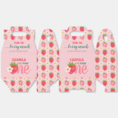 Aardbei 1e verjaardag meisje dank je Berry Much Bedankdoosjes (Ongevouwen)