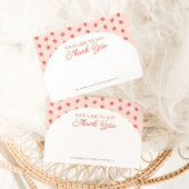 Aardbei 1e Verjaardag Meisjes Dank u Kaart