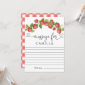 Aardbei 1e verjaardag Tijd in capsules Opmerking: Kaart (Voorkant / Achterkant in situ)