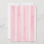 Aardbei 1e verjaardag uitnodiging – Sweet Pink "B (Achterkant)