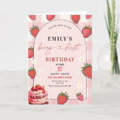 Aardbei 1e verjaardag van Berry eerste verjaardag (Voorkant)