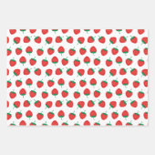 Aardbei 1e verjaardag van Berry First Inpakpapier Vel (Voorkant 3)