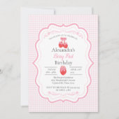 Aardbei 1e verjaardag van Berry First Kaart (Voorkant)