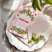 Aardbei 1e verjaardag van Berry First Kaart