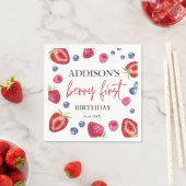 Aardbei 1e verjaardag van Berry First Servet (Insitu)