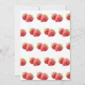 Aardbei 1e verjaardag van Berry Sweet Kaart (Achterkant)