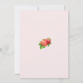 Aardbei 1e verjaardag van Berry Sweet Kaart (Achterkant)