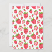 Aardbei 1e verjaardag van de Eerste Aangepast Kaart (Achterkant)