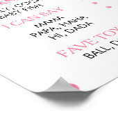 Aardbei 1e verjaardag van de Mijlsteen Poster (Hoek)