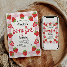 Aardbei 1e verjaardagsfeestje Berry