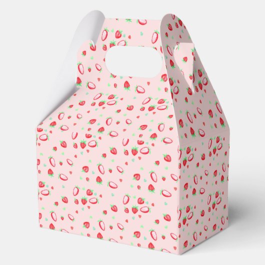 Aardbei 1e verjaardagsfeestje bes eerste bedankdoosjes (Achterkant)