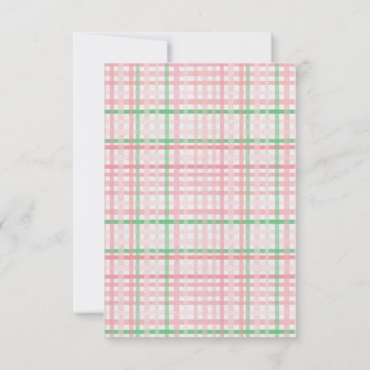 Aardbei 1e verjaardagsfeestje bes eerste bedankkaart (Achterkant)