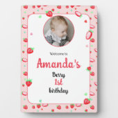 Aardbei 1e verjaardagsfeestje bes eerste fotoplaat (voorkant)