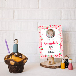 Aardbei 1e verjaardagsfeestje bes eerste poster