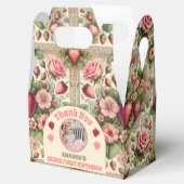 aardbei 1e verjaardagsfeestje foto bedankdoosjes (Geopend)