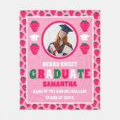 Aardbei 2025 Afstuderen Foto Afstuderen Fleece Deken (Voorkant)