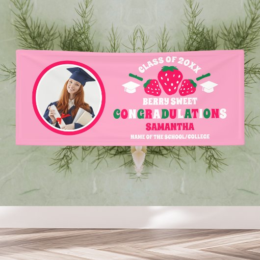 Aardbei 2025 Afstuderen Foto Banner