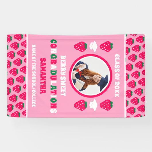 Aardbei 2025 Afstuderen Foto Banner (Horizontaal)