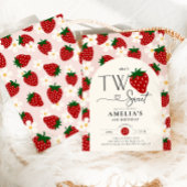 Aardbei 2e verjaardag Two Sweet Kaart