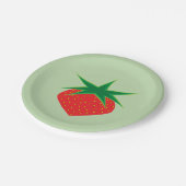 Aardbei 7-inch papieren Borden Papieren Bordje (Gekanteld)