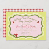 Aardbei | Aanbesteding op zondag Kaart (Voorkant / Achterkant)