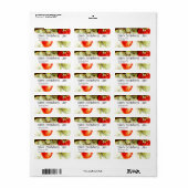 aardbei - aangepast Jam no2-label Etiket (Full Sheet)