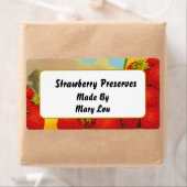 Aardbei Aangepaste  fruitlabels Etiket (Insitu)