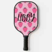 AARDBEI AANGEPASTE NAAM PICKLEBALL PADDLES (Achterkant)