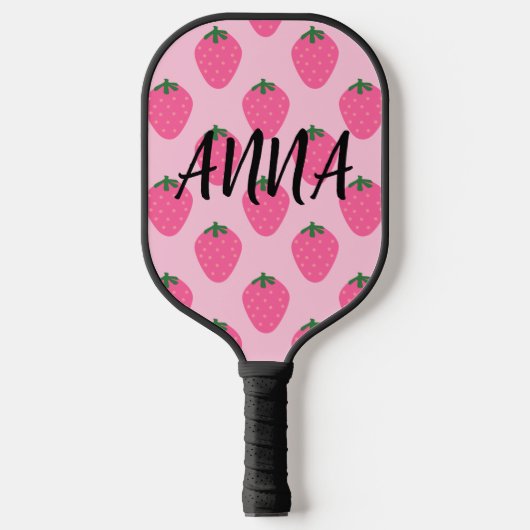 AARDBEI AANGEPASTE NAAM PICKLEBALL PADDLES (Voorkant)