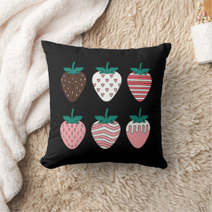 Aardbei Aardbeien Fruit Liefhebber Boeren Tuin Kussen