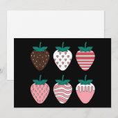 Aardbei Aardbeien Fruitliefhebber Boeren Tuin Feestdagenkaart (Voorkant / Achterkant)