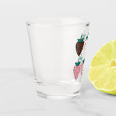 Aardbei Aardbeien Fruitliefhebber Boeren Tuin Shot Glas (Links)