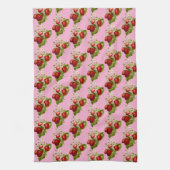 Aardbei Aardbeien Landelijk Theedoek (Verticaal)