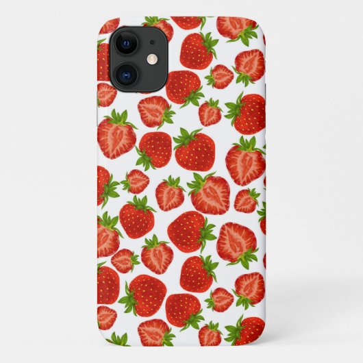 Aardbei Aardbeien Rood Patroon Case-Mate iPhone Case (Achterkant)