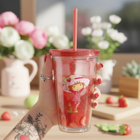 Aardbei Acryl Drinkbeker