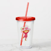 Aardbei Acryl Drinkbeker (Achterkant)