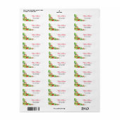 Aardbei Adres Etiket (Full Sheet)