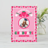 Aardbei Afstuderen 2 foto Afstuderen Aankondiging (Staand voorkant)