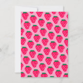 Aardbei Afstuderen bedankje Bedankkaart (Achterkant)