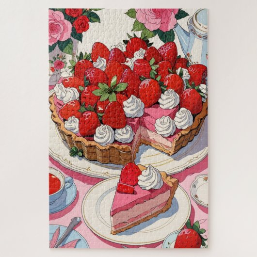 Aardbei anime legpuzzel (Verticaal)