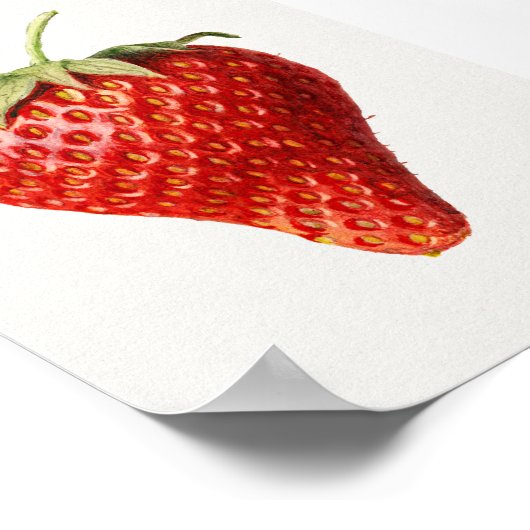 Aardbei  Art Poster (Hoek)